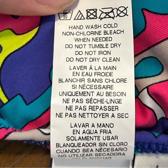 Trina Turk Women's Standard High Neck Halter Hipster Bikini Swimsuit Top sz 4 - Picture 10 of 10